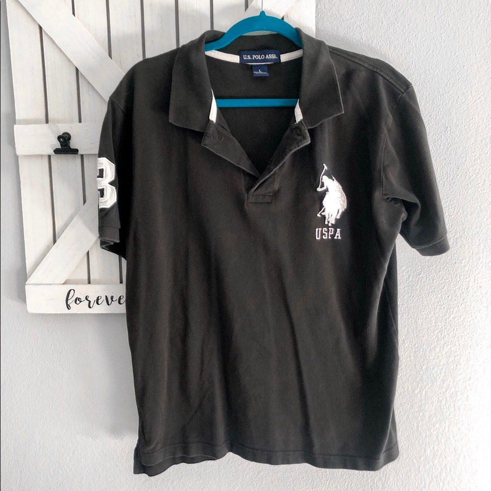 US Polo Assn black polo